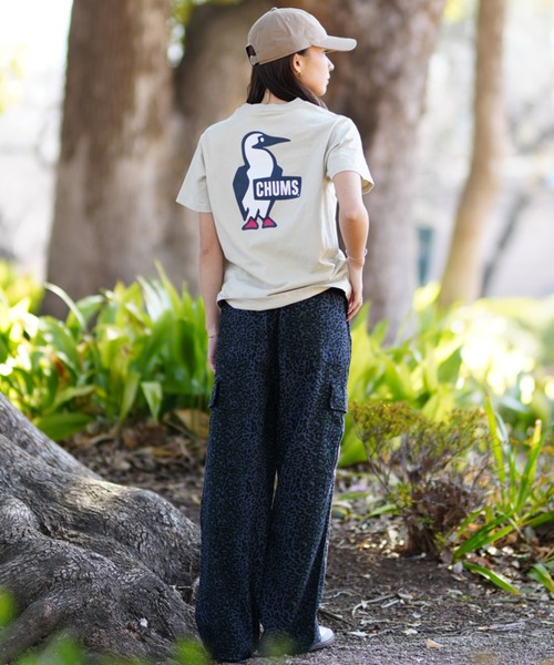 CHUMS(チャムス)の「CHUMS/チャムス Tシャツ LOGO CH11-2279(Tシャツ/カットソー・レディース・ホワイト/グレイッシュベージュ/ブラック/ブルー/マルチ・M/L)」の17枚目の写真