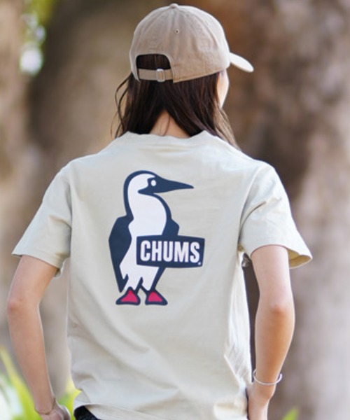 CHUMS(チャムス)の「CHUMS/チャムス Tシャツ LOGO CH11-2279(Tシャツ/カットソー・レディース・ホワイト/グレイッシュベージュ/ブラック/ブルー/マルチ・M/L)」の14枚目の写真