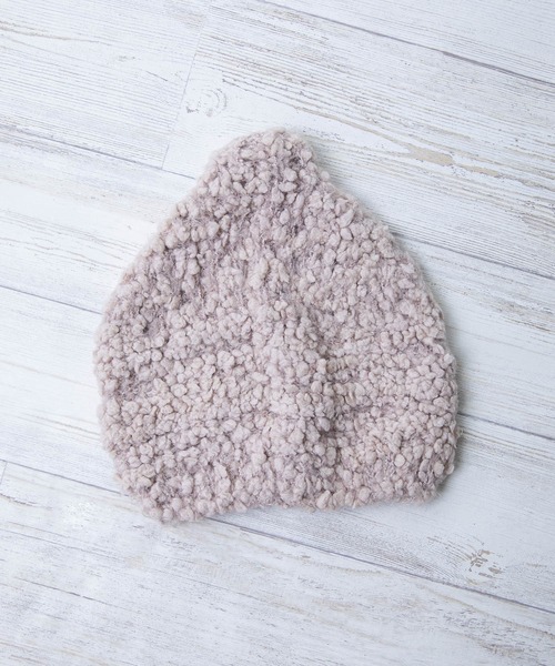 MIG&DEXI（ミグアンドデキシー）の「Donguri Knit ドングリニット 6232054（ニットキャップ/ビーニー・キッズ・ネイビー/ベージュ/ピンク/グレー・50㎝）」の3枚目の写真