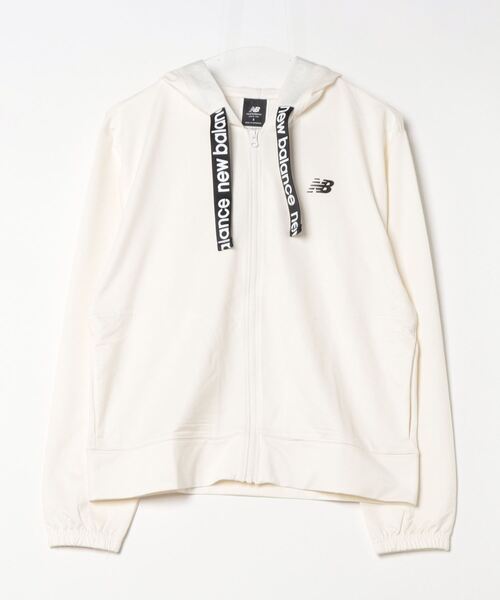 NEW BALANCE(ニューバランス)の「ニューバランス New Balance テリーフルジップフーディ_Relentless(パーカー・レディース・ブラック/オフホワイト・S/M/L/XL)」の1枚目の写真