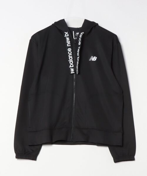 NEW BALANCE(ニューバランス)の「ニューバランス New Balance テリーフルジップフーディ_Relentless(パーカー・レディース・ブラック/オフホワイト・S/M/L/XL)」の2枚目の写真
