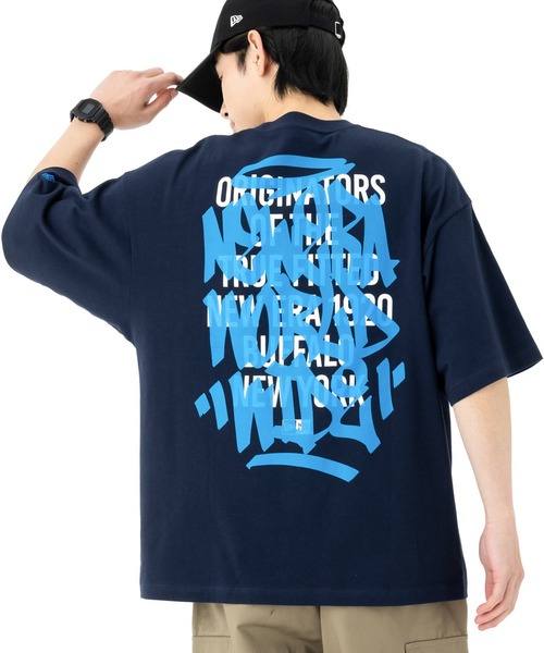 NEW ERA(ニューエラ)の「ニューエラ 半袖Tシャツ オーバーサイズ ONSPOTZ別注(Tシャツ/カットソー・メンズ・ブラック/ホワイト/ダークグレー/パープル/オフホワイト/ネイビー/オリーブ/ホワイト系その他2/ブラック系その他/ネイビー系/グレー系その他/ホワイト系その他・XL/L/M/XXL/S)」の10枚目の写真