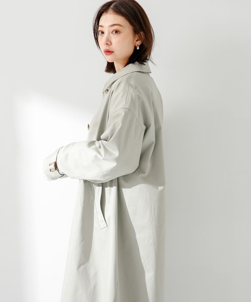 URBAN RESEARCH Sonny Label(アーバンリサーチサニーレーベル)の「オーバーサイズステンカラーコート(ステンカラーコート・レディース・ライトグレー/ベージュ/チャコールグレー・FREE)」の8枚目の写真