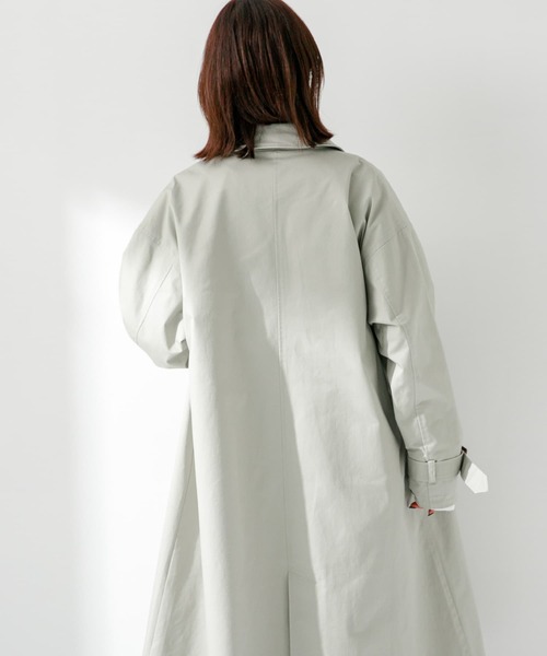 URBAN RESEARCH Sonny Label(アーバンリサーチサニーレーベル)の「オーバーサイズステンカラーコート(ステンカラーコート・レディース・ライトグレー/ベージュ/チャコールグレー・FREE)」の9枚目の写真