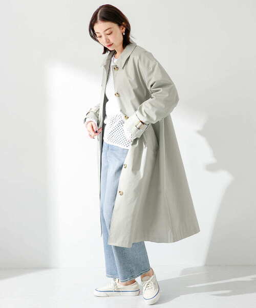 URBAN RESEARCH Sonny Label(アーバンリサーチサニーレーベル)の「オーバーサイズステンカラーコート(ステンカラーコート・レディース・ライトグレー/ベージュ/チャコールグレー・FREE)」の11枚目の写真