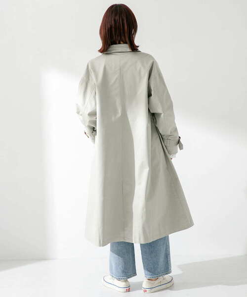 URBAN RESEARCH Sonny Label(アーバンリサーチサニーレーベル)の「オーバーサイズステンカラーコート(ステンカラーコート・レディース・ライトグレー/ベージュ/チャコールグレー・FREE)」の13枚目の写真