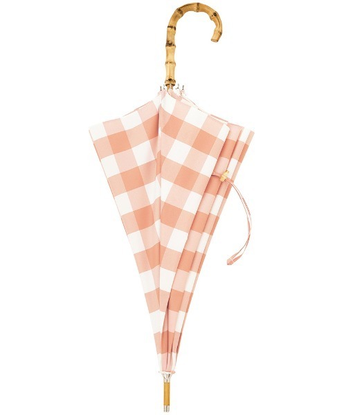 because（ビコーズ）の「because（ビコーズ）Plain Color&Stripe&Check&Botanical Print 晴雨兼用傘（UVカット）（長傘・レディース・ネイビー/グレー/グレー×ホワイト/サックスブルー/ブラック/アイボリー/ホワイト系その他/グリーン/グレー系その他2/オレンジ/ブルー・ONE SIZE）」の19枚目の写真