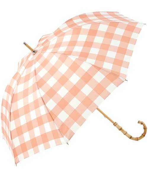 because（ビコーズ）の「because（ビコーズ）Plain Color&Stripe&Check&Botanical Print 晴雨兼用傘（UVカット）（長傘・レディース・ネイビー/グレー/グレー×ホワイト/サックスブルー/ブラック/アイボリー/ホワイト系その他/グリーン/グレー系その他2/オレンジ/ブルー・ONE SIZE）」の17枚目の写真