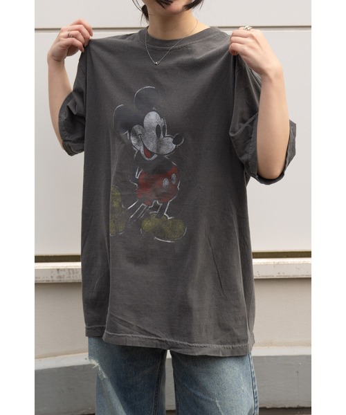 Disney(ディズニー)の「∴【 Goodwear × Disney / グッドウェア × ディズニー 】 ミッキーマウス ヴィンテージ プリントTシャツ(Tシャツ/カットソー・メンズ・ホワイト/ブラック・L/M/XL)」の8枚目の写真