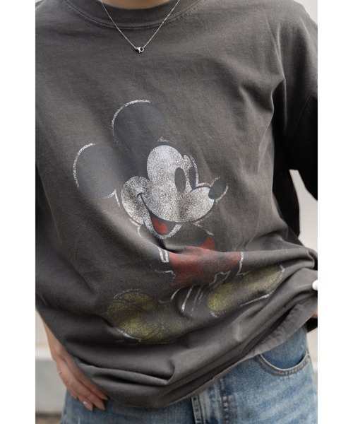 Disney(ディズニー)の「∴【 Goodwear × Disney / グッドウェア × ディズニー 】 ミッキーマウス ヴィンテージ プリントTシャツ(Tシャツ/カットソー・メンズ・ホワイト/ブラック・L/M/XL)」の7枚目の写真