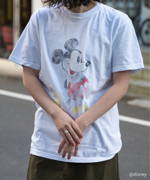 Disney(ディズニー)の「∴【 Goodwear × Disney / グッドウェア × ディズニー 】 ミッキーマウス ヴィンテージ プリントTシャツ(Tシャツ/カットソー・メンズ・ホワイト/ブラック・L/M/XL)」の13枚目の写真