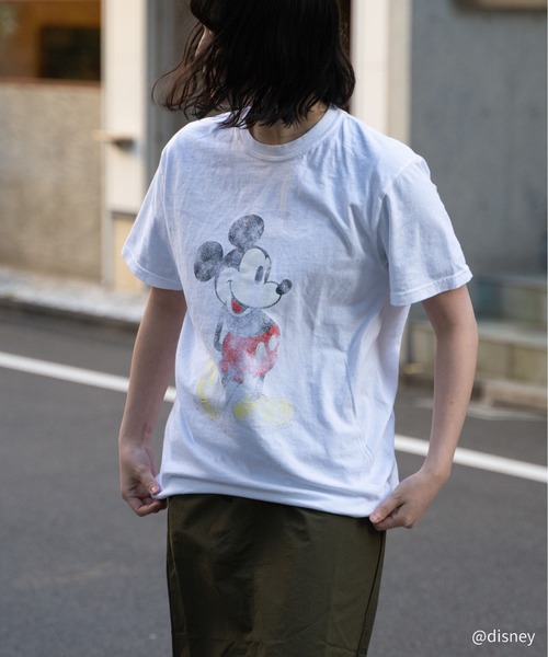 Disney(ディズニー)の「∴【 Goodwear × Disney / グッドウェア × ディズニー 】 ミッキーマウス ヴィンテージ プリントTシャツ(Tシャツ/カットソー・メンズ・ホワイト/ブラック・L/M/XL)」の12枚目の写真
