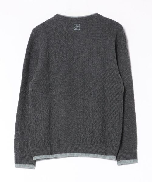 セール】MENS メリノウールクレイジーアラン 長袖セーター（ニット