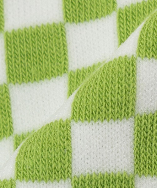 by LOVEiT（バイラビット）の「チェッカークルーソックス【日本製】（ソックス/靴下・キッズ・ブラック/ブラウン/ライトグリーン・LL/L/M/S）」の7枚目の写真