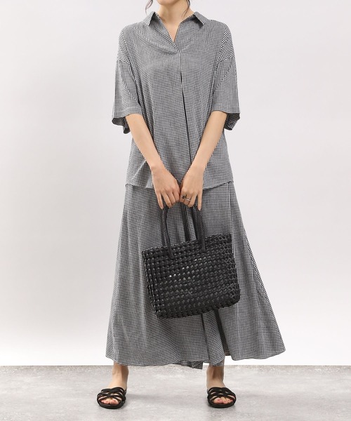 GLOBAL WORK Smile Seed Store（グローバルワーク スマイルシードストア）の「リネン混フレアワイドパンツ/180964（その他パンツ・レディース・ブラック/チャコール/ラベンダー/チェック/ホワイト系その他・LARGE/SMALL/MEDIUM）」の20枚目の写真