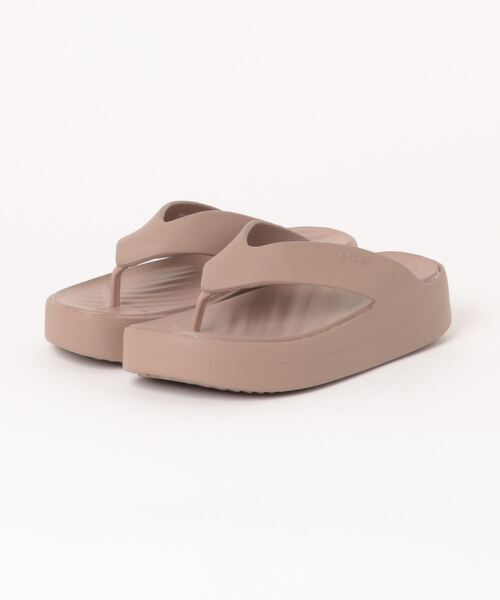 crocs(クロックス)の「クロックス ゲッタウェイ プラットフォーム フリップ / crocs Getaway Platform Flip(サンダル・レディース・ブラック/ブラウン/ピンク/ホワイト・21cm/22cm/23cm/24cm/25cm)」の3枚目の写真