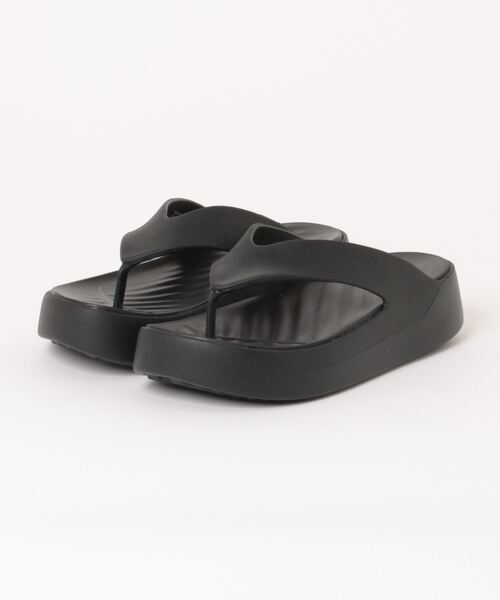 crocs(クロックス)の「クロックス ゲッタウェイ プラットフォーム フリップ / crocs Getaway Platform Flip(サンダル・レディース・ブラック/ブラウン/ピンク/ホワイト・21cm/22cm/23cm/24cm/25cm)」の1枚目の写真