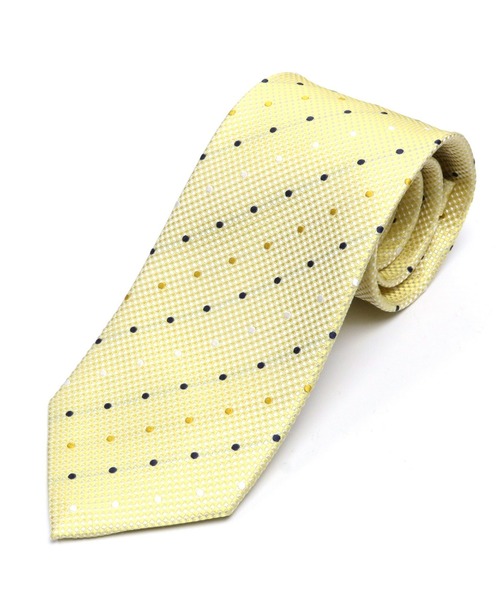 TOKYO SHIRTS（トウキョウシャツ）の「COOL PASTEL COLOR DOT 絹100% ベーシックネクタイ（ネクタイ・メンズ・ネイビー系4/ネイビー系3/サックスブルー/イエロー/ネイビー/ライトパープル/ピンク/ライトグリーン/ネイビー系1/ネイビー系2・FREE）」の9枚目の写真