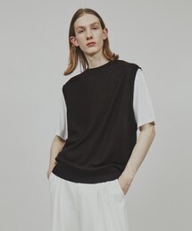 ◆ニットベストアンサンブルTシャツ