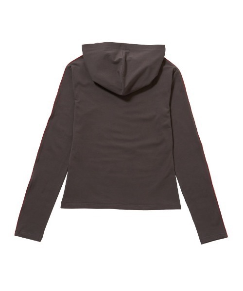 FCMM(エフシーエムエム)の「【日本限定アイテム】NUMBERING HOOD L/S TEE/ナンバーリンクフーディーティシャツ(Tシャツ/カットソー・レディース・チャコール/ホワイト・SMALL/MEDIUM)」の8枚目の写真