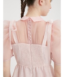 FURFUR（ファーファー）の「パフスリーブシアーシャツコンビドレス