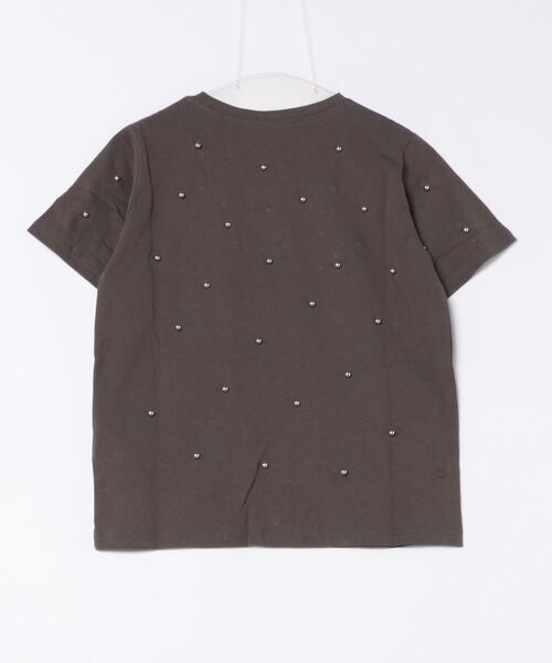 AIC.（エーアイシー）の「パール/スタッズ付きTシャツ（Tシャツ/カットソー・レディース・オフホワイト/チャコールグレー・FREE）」の17枚目の写真