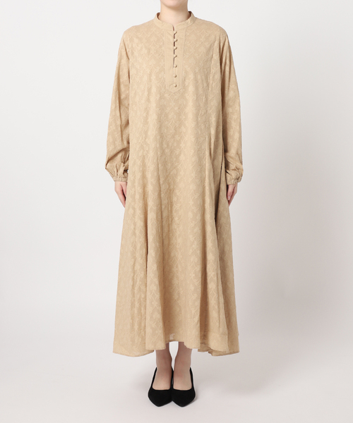 JOURNAL STANDARD relume（ジャーナルスタンダード　レリューム）の「《追加》コットンジャガードフレアワンピース（ワンピース・レディース・ブラック/ベージュ/ホワイト・FREE）」の19枚目の写真