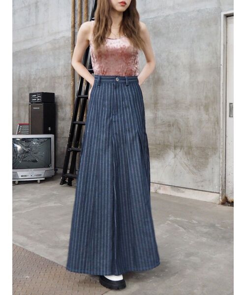 EVRIS（エヴリス）の「サマーベロアカップインタンク【セットアップ着用可能】（タンクトップ・レディース・グレー/ピンク/グリーン・FREE）」の13枚目の写真