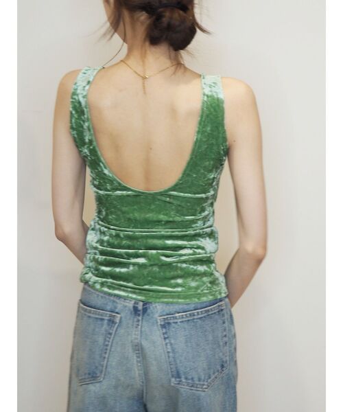 EVRIS（エヴリス）の「サマーベロアカップインタンク【セットアップ着用可能】（タンクトップ・レディース・グレー/ピンク/グリーン・FREE）」の17枚目の写真