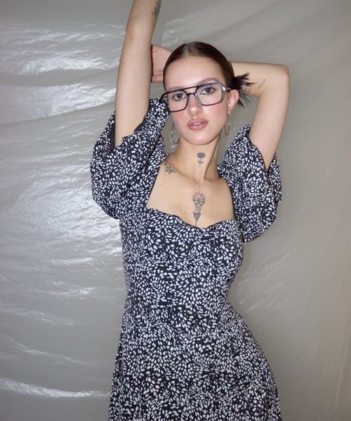 WONEM（ウォンエム）の「バッククロスボリュームロングワンピース  