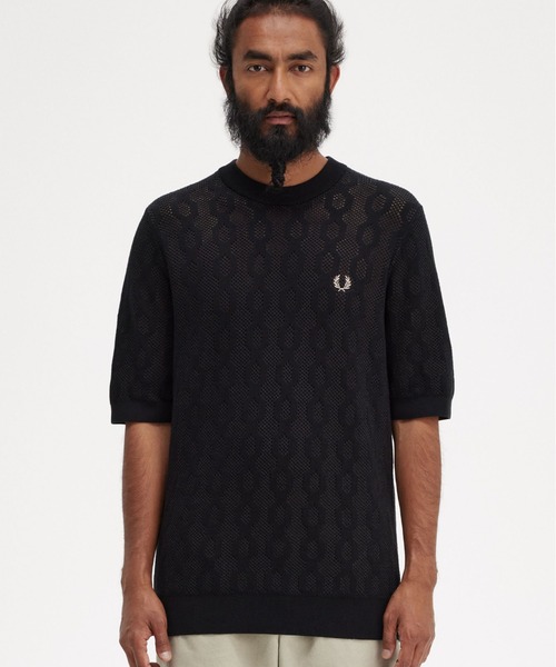 FRED PERRY（フレッドペリー）の「Open Knit T-Shirt（Tシャツ