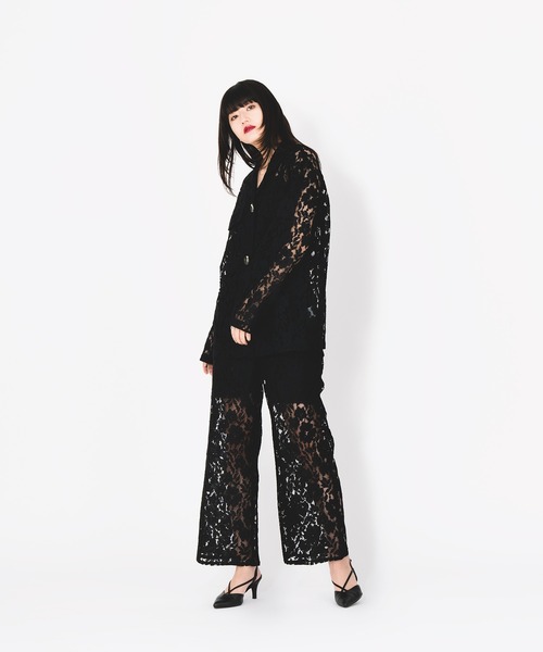 Ellno de Mavie(エルノデメヴィ)の「レースパンツ/SET UP対応(その他パンツ・レディース・アイボリー/ブラック・FREE)」の9枚目の写真