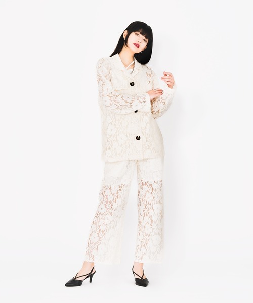 Ellno de Mavie(エルノデメヴィ)の「レースパンツ/SET UP対応(その他パンツ・レディース・アイボリー/ブラック・FREE)」の20枚目の写真