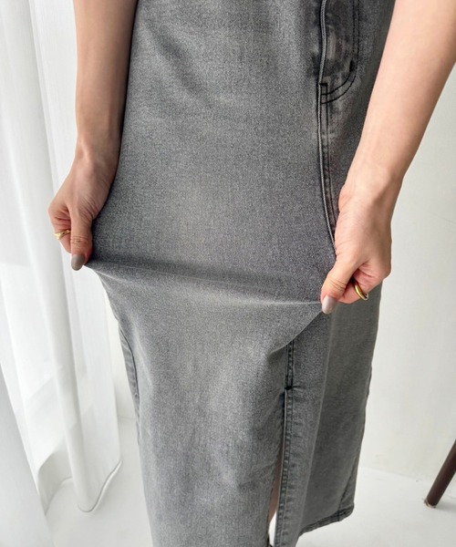 one after another NICE CLAUP(ワンアフターアナザーナイスクラップ)の「【OTONA NICE】ストレッチデニムスカート(デニムスカート・レディース・ブラック/ネイビー/ブルー・SMALL/MEDIUM/LARGE)」の18枚目の写真