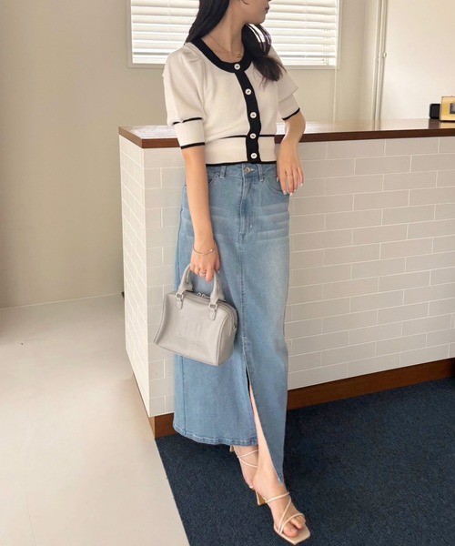 one after another NICE CLAUP(ワンアフターアナザーナイスクラップ)の「【OTONA NICE】ストレッチデニムスカート(デニムスカート・レディース・ブラック/ネイビー/ブルー・SMALL/MEDIUM/LARGE)」の9枚目の写真