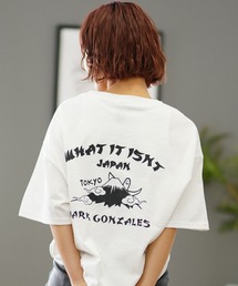 【ムラサキスポーツ限定】(What it isNt)ART BY MARKGONZALES/ワット イット イズント マークゴンザレス オーバーサイズTシャツ 2H7-14564