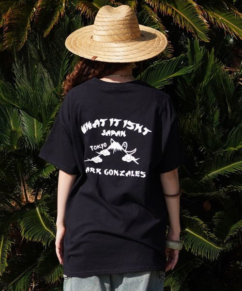 (What it isNt)ART BY MARKGONZALES(ワットイットイズント)の「【ムラサキスポーツ限定】(What it isNt)ART BY MARKGONZALES/ワット イット イズント マークゴンザレス オーバーサイズTシャツ 2H7-14564(Tシャツ/カットソー・レディース・ブラック/ホワイト・M/L/XL)」の13枚目の写真