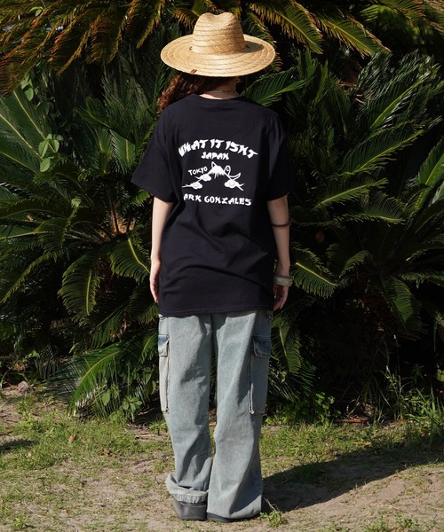 (What it isNt)ART BY MARKGONZALES(ワットイットイズント)の「【ムラサキスポーツ限定】(What it isNt)ART BY MARKGONZALES/ワット イット イズント マークゴンザレス オーバーサイズTシャツ 2H7-14564(Tシャツ/カットソー・レディース・ブラック/ホワイト・M/L/XL)」の16枚目の写真