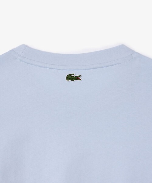 LACOSTE(ラコステ)の「ルネ・ラコステシグネチャー ワイド&クロップド丈Tシャツ(Tシャツ/カットソー・レディース・ライトブルー/ダークグリーン・34/36/38/40)」の9枚目の写真