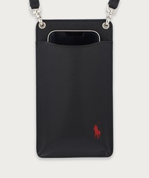【POLO RALPHLAUREN】コントラストレザー ショルダー携帯ケース POLO RALPH LAUREN（紳士雑貨） 【コントラストレザー With