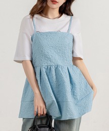 DAY CLOSET | 【アジャスター調節可】ふんわり感が今っぽい。 ジャガード ペプラム キャミソール レディース(キャミソール)