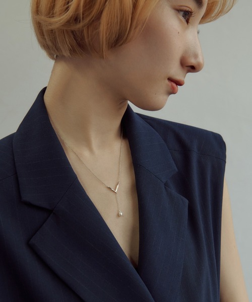GOLDY(ゴールディ)の「"Y"シェイプ ミニマム ウォーターパール ネックレス(ネックレス・レディース・ゴールド/ピンク系その他/シルバー・FREE)」の8枚目の写真
