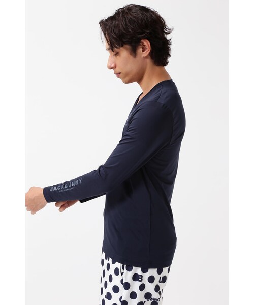 Jack Bunny!!】クールモーションUV 長袖Vネックカットソー（T