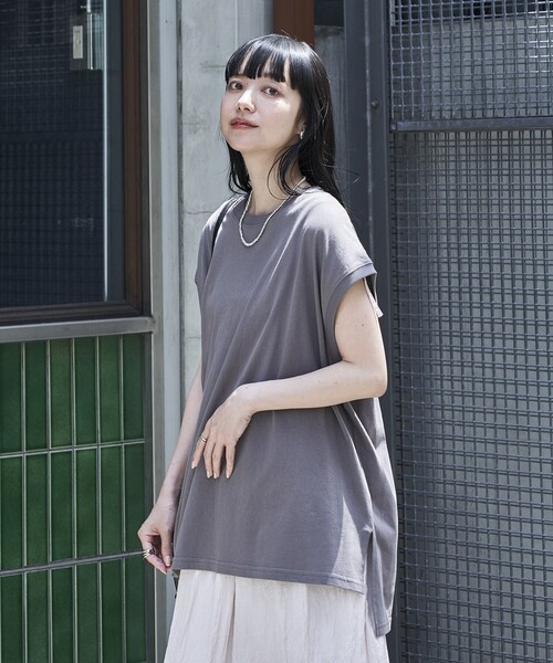 楽天市場】フレンチスリーブ チュニック（サイズ（S/M/L）S）の通販