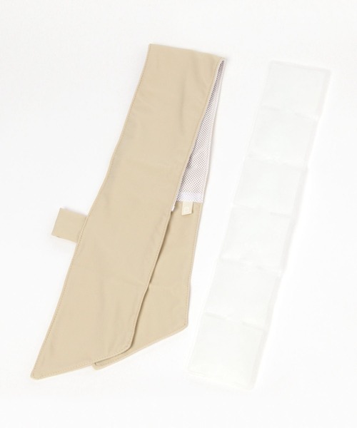 studio CLIP（スタディオクリップ）の「クーリングネックスカーフ（バンダナ/スカーフ・レディース・ベージュ/グレー・FREE）」の16枚目の写真