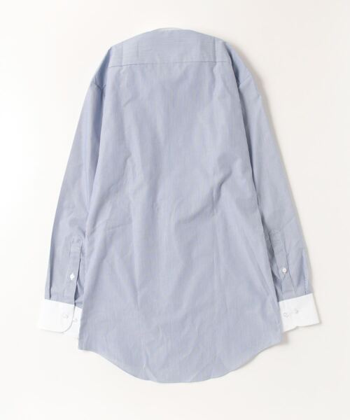 TOKYO SHIRTS(トウキョウシャツ)の「形態安定ノーアイロン ボタンダウン 長袖ビジネスワイシャツ(ビジネスシャツ・メンズ・ネイビー・首回り41cm-裄丈86cm/首回り42cm-裄丈82cm/首回り42cm-裄丈86cm/首回り43cm-裄丈86cm/首回り39cm-裄丈80cm/首回り39cm-裄丈84cm/首回り41cm-裄丈82cm/首回り37cm-裄丈80cm/首回り43cm-裄丈82cm)」の3枚目の写真