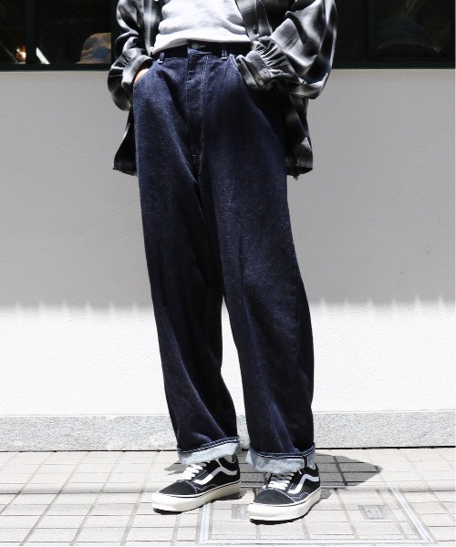 C.E.L.STORE（セルストア）の「tsuzuli / ツヅリ EZ DENIM 5P PANTS ONE WASH (UNISEX) TP2201 イージーデニムパンツ ワンウォッシュ（デニムパンツ・メンズ・インディゴブルー・2）」の5枚目の写真