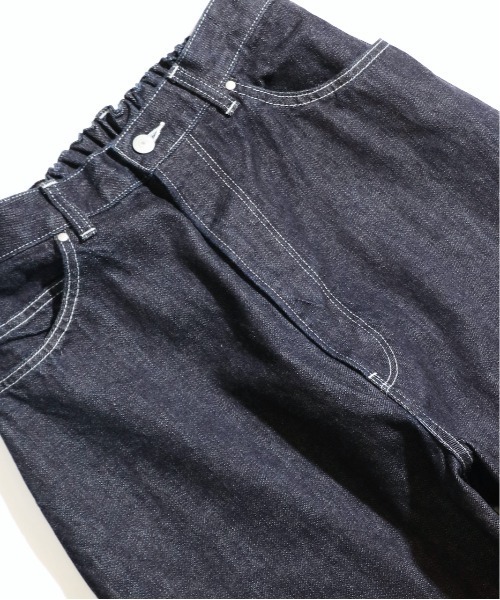 C.E.L.STORE（セルストア）の「tsuzuli / ツヅリ EZ DENIM 5P PANTS ONE WASH (UNISEX) TP2201 イージーデニムパンツ ワンウォッシュ（デニムパンツ・メンズ・インディゴブルー・2）」の6枚目の写真