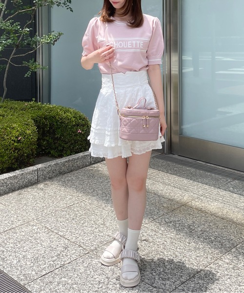 one wayザッカ（ワンウェイザッカ）の「キルティング3wayバニティバッグ（ショルダーバッグ・レディース・アイボリー/ブラック/ベージュ/ピンク・FREE）」の12枚目の写真