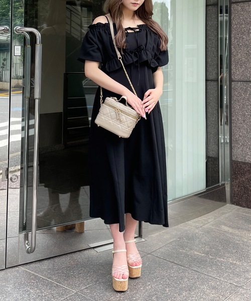 one wayザッカ（ワンウェイザッカ）の「キルティング3wayバニティバッグ（ショルダーバッグ・レディース・アイボリー/ブラック/ベージュ/ピンク・FREE）」の7枚目の写真